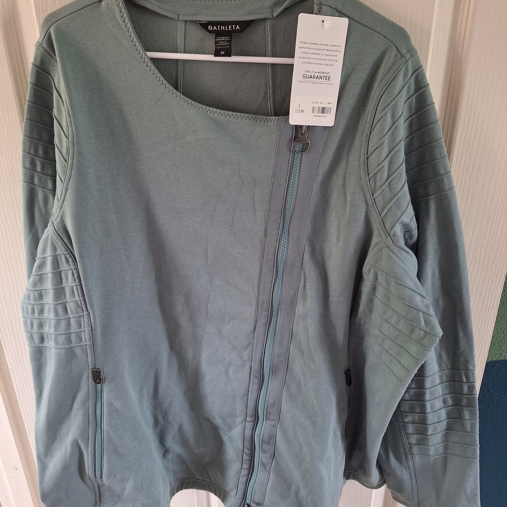 Athleta Women's Teal Bomber Jacket
